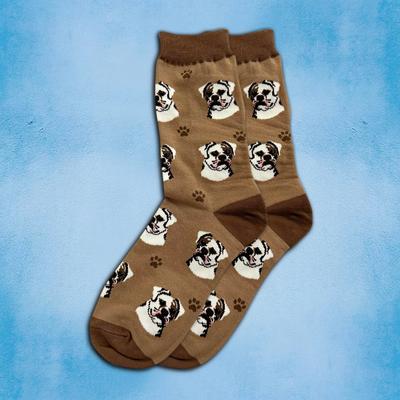 Show full view: E&S PETS American Bulldog Sock Daddy, Brown, one size slide 4 of 4