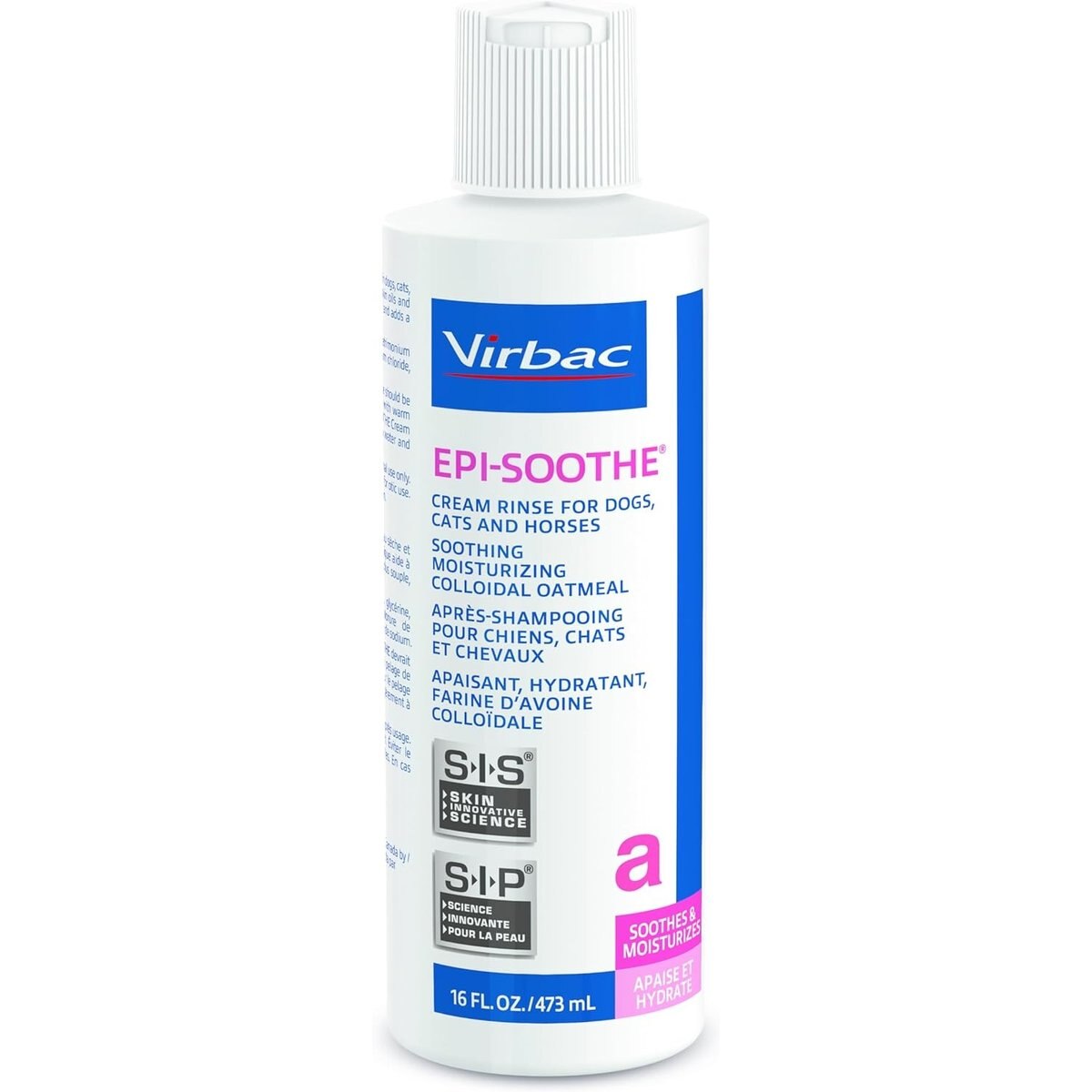 Virbac Epi-Soothe Cream Rinse & Conditioner for Dogs & Cats, 16-oz