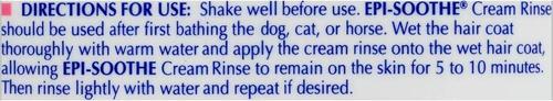 Show full view: Virbac Epi-Soothe Pet Cream Rinse, 16-fl oz bottle slide 5 of 8