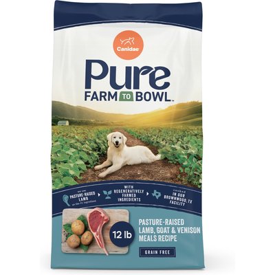 CANIDAE CANIDAE Farm To Bowl Pasture-Raised Lamb, Goat & Venison Meals Recipe Dry Dog Food, 12-lb bag