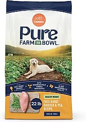 CANIDAE Farm To Bowl Healthy Weight Free-Range Chicken & Pea Recipe Dry Dog Food, 22-lb bag