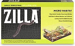 Zilla Micro Habitat Terrariums with Locking Latch Terrestrial, Large