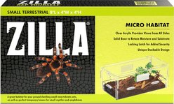 Zilla Micro Habitat Terrariums with Locking Latch Terrestrial, Small