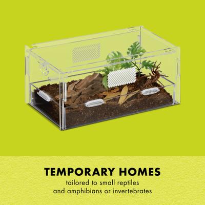 Show full view: Zilla Micro Habitat Terrariums with Locking Latch Terrestrial, Small slide 3 of 11