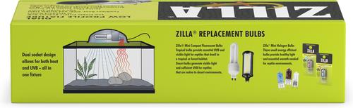 Show full view: Zilla Fixture Low Profile G9 Reptile Terrarium Lamp Fixture, Dual slide 4 of 5