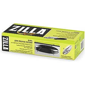 Zilla Fixture Low Profile G9 Reptile Terrarium Lamp Fixture, Dual