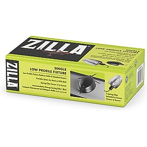 Zilla Fixture Low Profile G9 Reptile Terrarium Lamp Fixture, Single