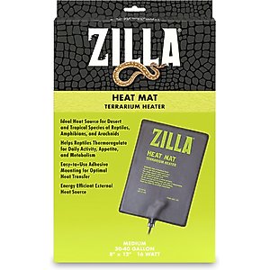 Zilla Terrarium Heat Mat Reptile Heater, 16-watt