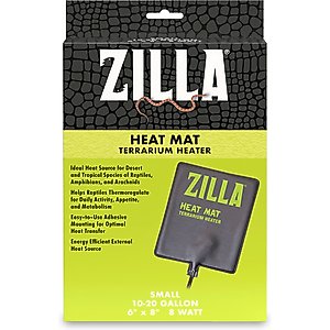 Zilla Terrarium Heat Mat Reptile Heater, 8-watt