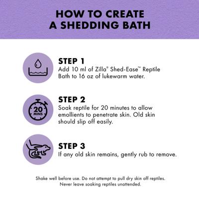 Show full view: Zilla Shed-Ease Reptile Bath, 8-oz bottle slide 7 of 10