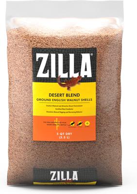 Show full view: Zilla Ground English Walnut Shell Reptile Bedding, 5-qt bag slide 4 of 12