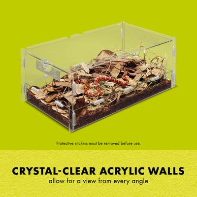 Show full view: Zilla Micro Habitat Terrariums with Locking Latch Terrestrial, Large slide 7 of 11