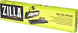 Zilla Pro Sol Reptile Terrarium Lamp Fixture, Black, 20-in