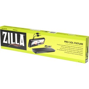 Zilla Pro Sol Reptile Terrarium Lamp Fixture, Black, 20-in
