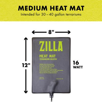 Show full view: Zilla Terrarium Heat Mat Reptile Heater, 16-watt slide 3 of 12