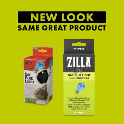 Show full view: Zilla Day Blue Reptile Basking Bulb, 75-watt slide 2 of 9