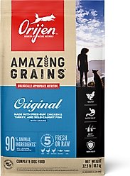 ORIJEN Amazing Grains Original High-Protein Dry Dog Food, 22.5-lb bag
