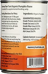 Nummy Tum-Tum Pure Organic Pumpkin Canned Dog & Cat Food Supplement, 15-oz, case of 12 slide 2 of 4