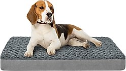 LFC PETS Orthopedic Memory Foam Dog & Cat Bed with Removable Cover, Grey, Medium