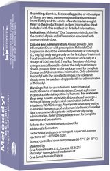 Meloxidyl (Meloxicam) Oral Suspension for Dogs, 1.5 mg/mL, 32 mL bottle slide 2 of 2