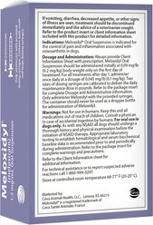 Meloxidyl (Meloxicam) Oral Suspension for Dogs, 1.5 mg/mL, 100 mL bottle slide 2 of 3
