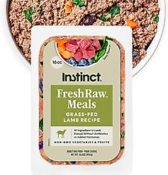 Instinct FreshRaw Meals Grain-Free Grass-Fed Lamb Recipe Dog Food, 16-oz, case of 6