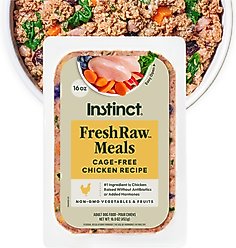 Instinct FreshRaw Meals Grain-Free Cage-Free Chicken Recipe Dog Food, 16-oz, case of 6