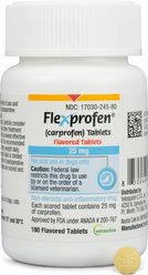 Flexprofen (Carprofen) Flavored Tablets 25mg, 1 Tablet slide 1 of 6