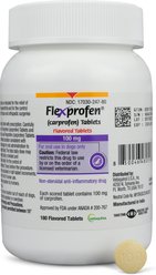 Flexprofen (carprofen) Flavored Tablets, 100 mg, 180 tablets