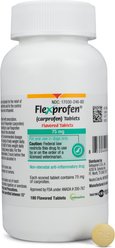 Flexprofen (carprofen) Flavored Tablets, 75 mg, 60 tablets