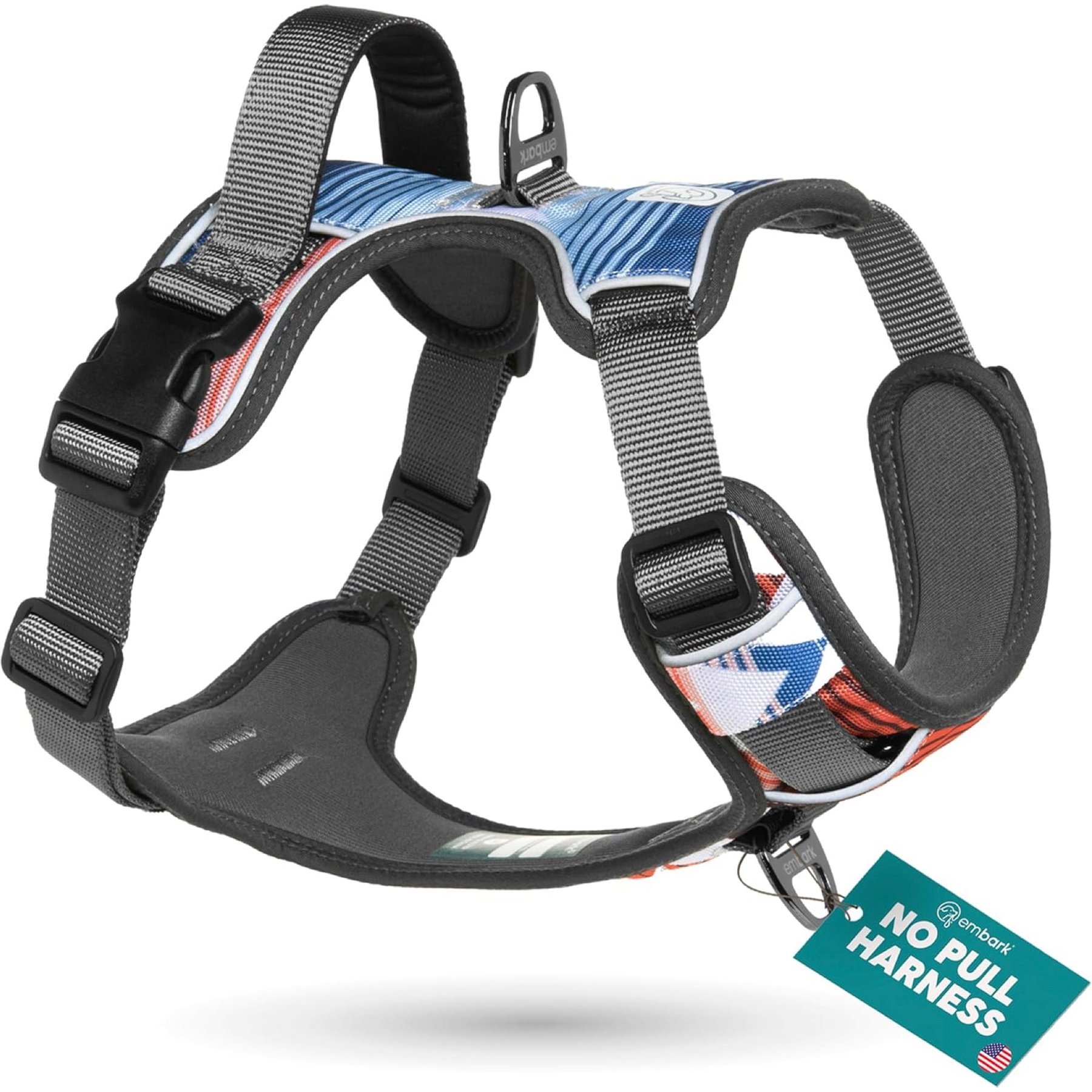 Embark Harness Co. Adventure No Pull Dog Harness, Santa Monica, X-Small