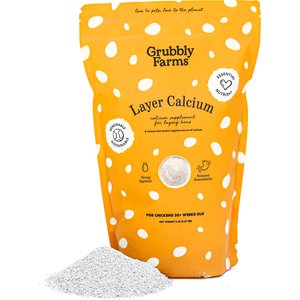 Grubbly Farms Layer Calcium Vitamins Poultry Granules, 5-lb bag