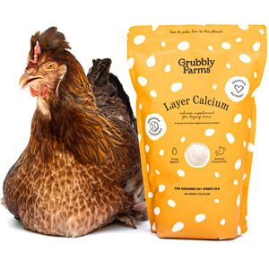Grubbly Farms Layer Calcium Vitamins Poultry Granules, 5-lb bag
