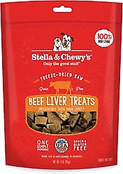 Stella & Chewy's Beef Liver Freeze-Dried Raw Dog Treats, 3-oz bag