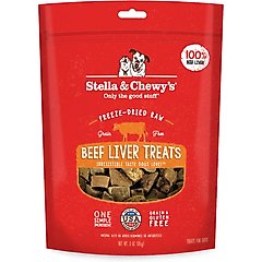 Stella & Chewy's Beef Liver Freeze-Dried Raw Dog Treats, 3-oz bag