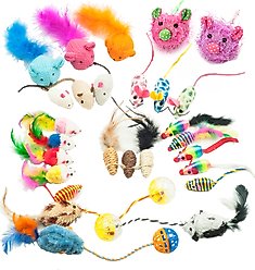 Fashion's Talk Mouse 27 Piece Assorted Mice Toy Cat Toys