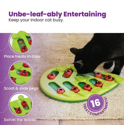 Show full view: Nina Ottosson by Outward Buggin' Out Interactive Puzzle Feeder Cat Toy slide 3 of 12