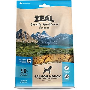 ZEAL Salmon & Duck Recipe Grain-Free Gently Air-Dried Dog Food, 1-lb bag