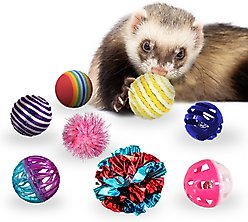 SunGrow Colorful Bouncy Mix Ball Interactive Small Pets Toy, 30 count slide 2 of 7