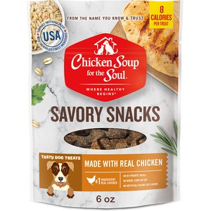 Chicken Soup for the Soul Savory Snacks Chicken Dog Treats, 6-oz bag