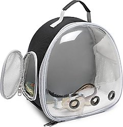 jansno Space Capsule Small Animal Carrier Backpack, Black