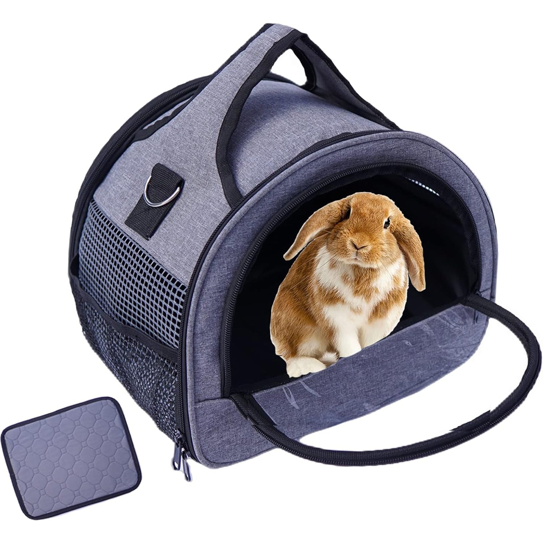jansno Guinea Small Pet Carriers Waterproof Pad, Grey, Grey