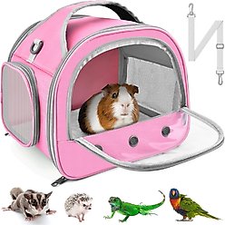 jansno Portable Small Animal Carrier Pouch, Pink