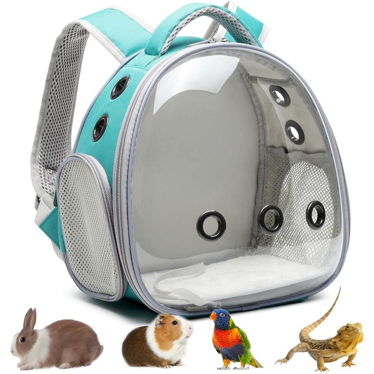 jansno Portable Small Pet Carrier Backpack, Green