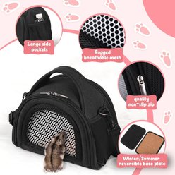 jansno Portable Small Pet Carrier Bag, Black slide 2 of 6