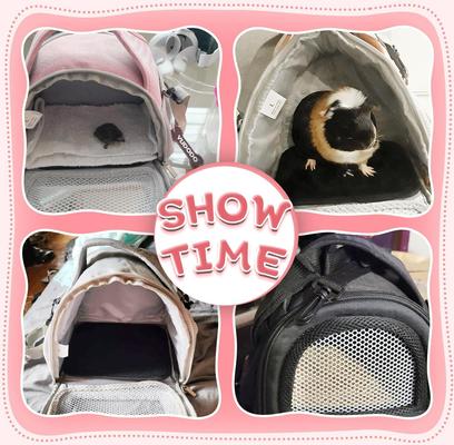 Show full view: jansno Portable Small Pet Carrier Bag, Black slide 5 of 6