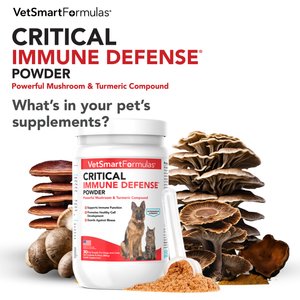 VetSmart Formulas Critical Immune Defense Mushroom & Turmeric Compound Dog & Cat Supplement, 6.3-oz bottle, 1 count