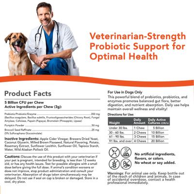 Show full view: VetSmart Formulas Critical Digestive Restore Soft Chew for Dogs, 60 count slide 4 of 10