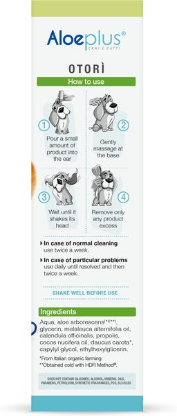 Show full view: Aloeplus Otorì Resolutive Ear Cleanser for Dogs & Cats, 4.23-fl oz bottle slide 3 of 7