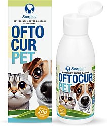 Aloeplus Oftocur Gentle Eye Cleanser for Dogs & Cats, 3.38-fl oz bottle